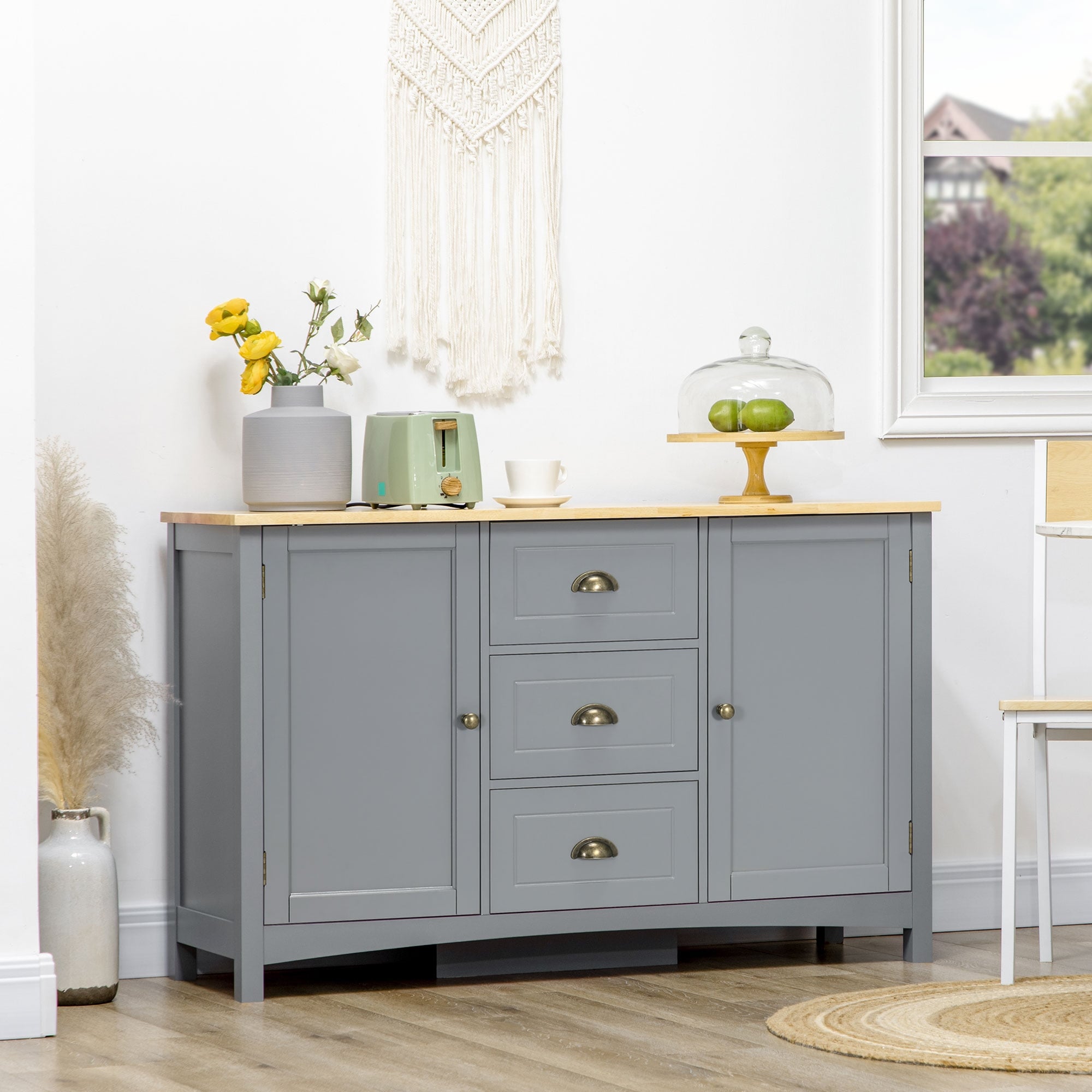 Coffee bar shop buffet cabinet