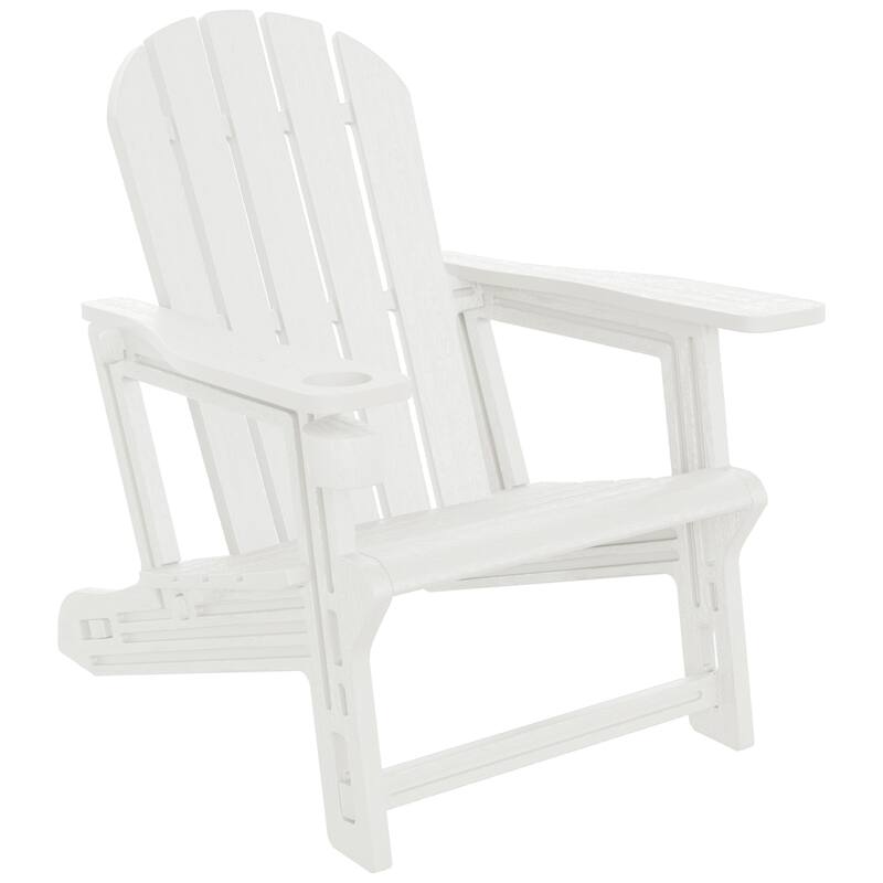 Coastline Outdoor Poly 3-Piece Set Adirondack Chair with Side Table