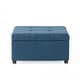 preview thumbnail 32 of 51, Carlsbad Tufted Square Storage Ottoman by Christopher Knight Home
