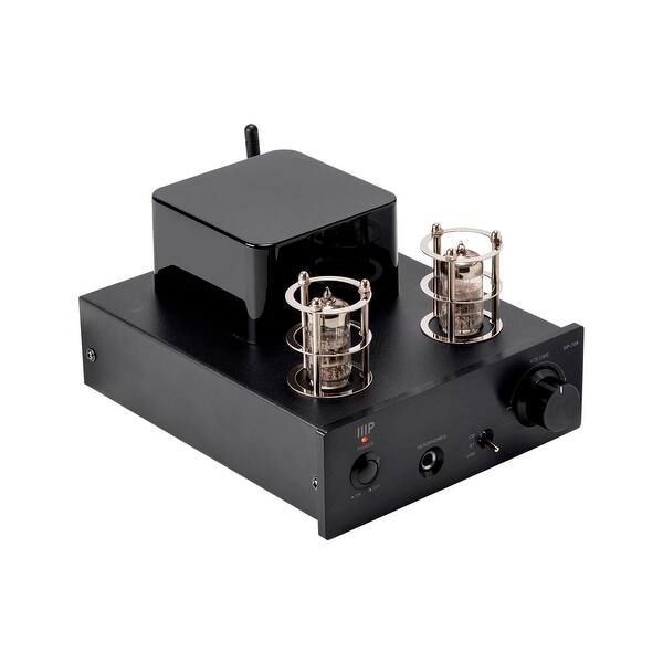 Shop Monoprice Stereo Tube Headphone Amp With 24 Bit 96khz Usb Dac Bluetooth And Preamp Out Overstock 20267268