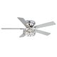 preview thumbnail 29 of 33, 52" Flush Mount 5-Blade Modern Crystal Indoor Ceiling Fan with Light Kit and Remote