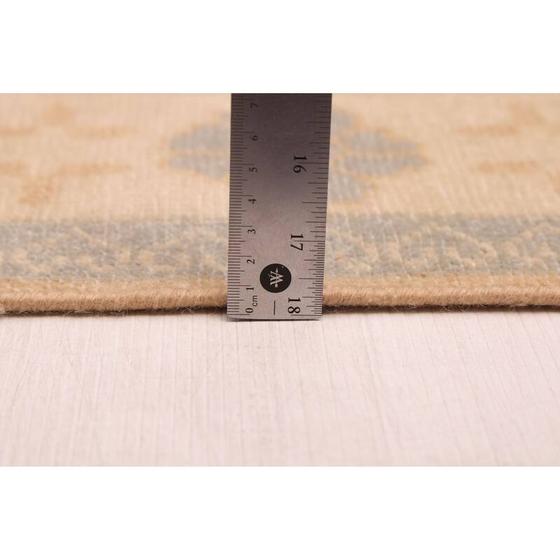 ECARPETGALLERY Hand-knotted Finest Oushak Light Brown Wool Rug - 5'10 x 8'11