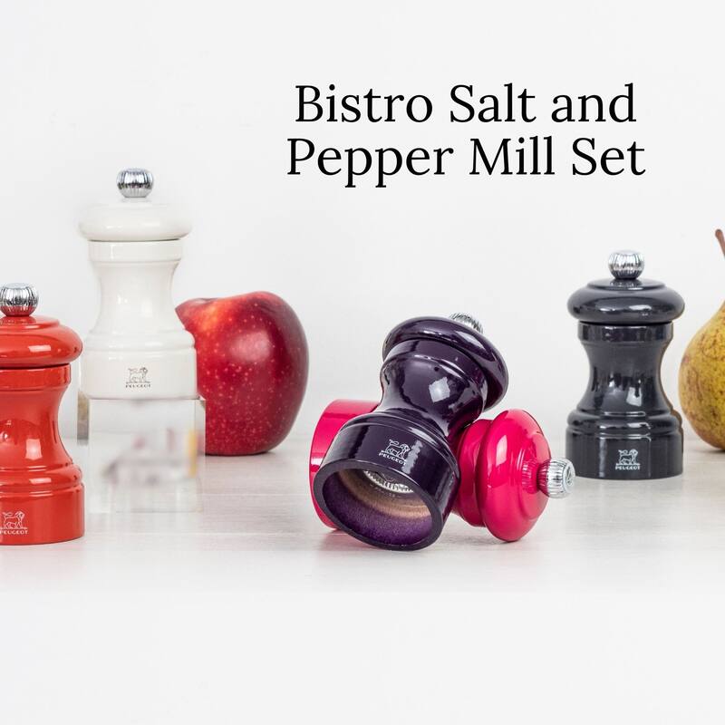 Peugeot Bistro Pepper and Salt Mill Set - 10cm - 4in.