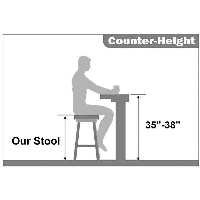 Counter height Bar Stools For Kitchen Egg Shaped Oval Seat Circle Dots Round Pattern for Indoor Outdoor Use