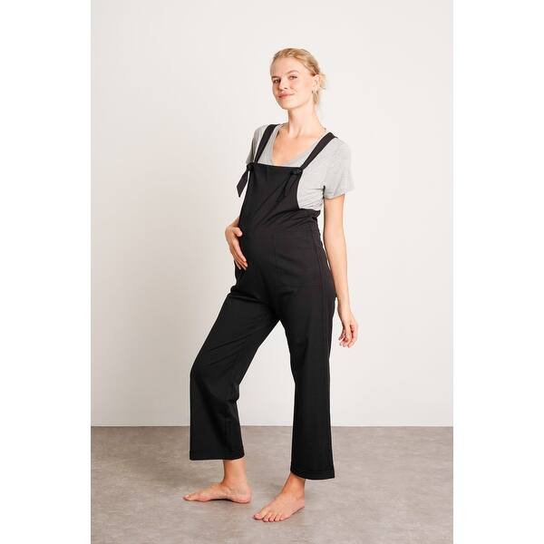 slide 2 of 5, Imogen Knit Overalls Extra Large - Black