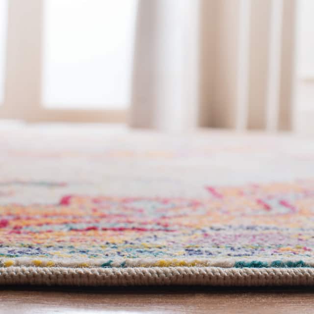SAFAVIEH Crystal Floretta Vintage Boho Medallion Rug