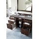 preview thumbnail 12 of 25, James Martin Vanities Brittany 60" Single Vanity, Burnished Mahogany