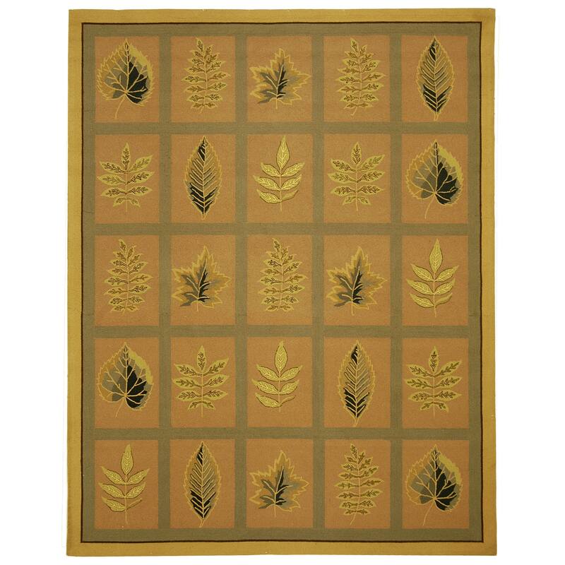 SAFAVIEH Handmade Chelsea Spring Wheel Mosaic French Country Wool Rug