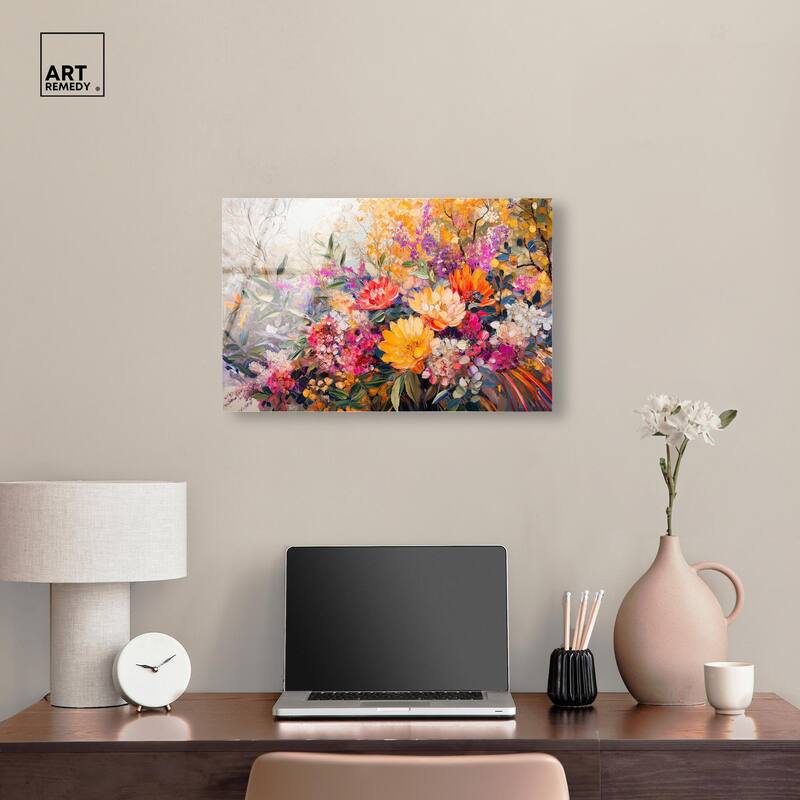 Amber Auras Acrylic by Art Remedy, Ready to Hang