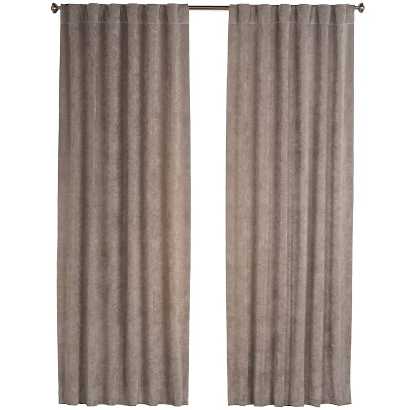 Padma Velvet 50x84 Back-Tab Curtain Panel (Single Panel)
