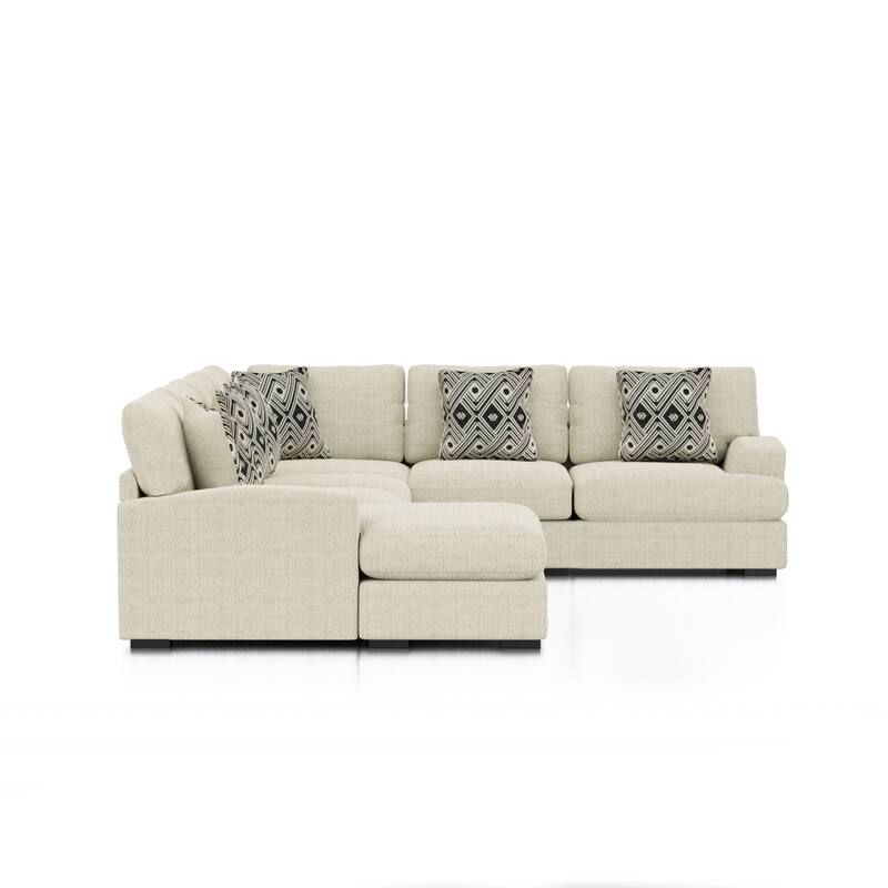 Kintra Modern Chenille Upholstered Modular Sectional by Furniture of America