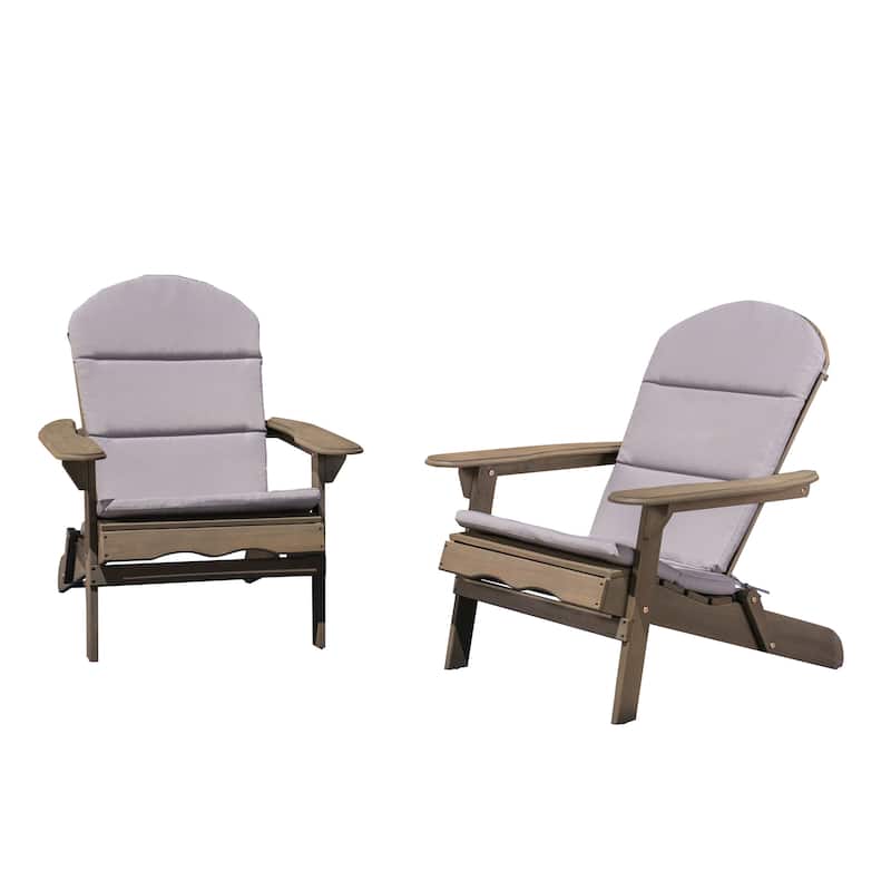 Malibu Outdoor Acacia Wood Folding Adirondack Chairs (Set of 2) by Christopher Knight Home