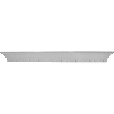 48"W x 4 1/2"H x 4 1/8"P Dentil Shelf