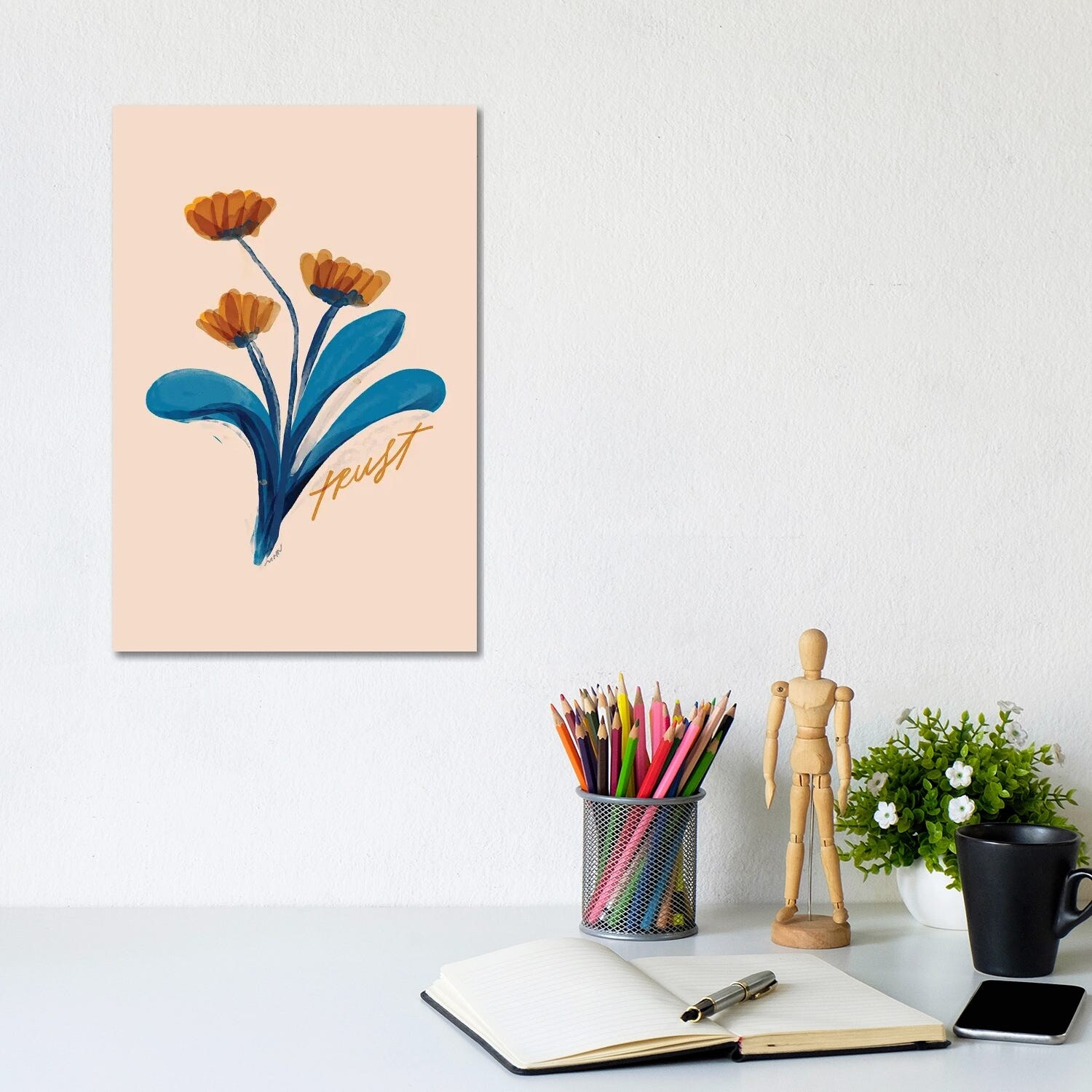 iCanvas Trust Flowers by Morgan Harper Nichols Canvas Print - Bed Bath &  Beyond - 33201275