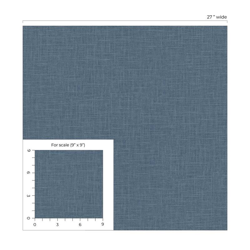 Seabrook Designs Myrna Linen Embossed Vinyl Unpasted Wallpaper