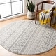preview thumbnail 8 of 76, SAFAVIEH Adirondack Mina Moroccan Boho Rug 6' Round - Ivory/Grey - Round