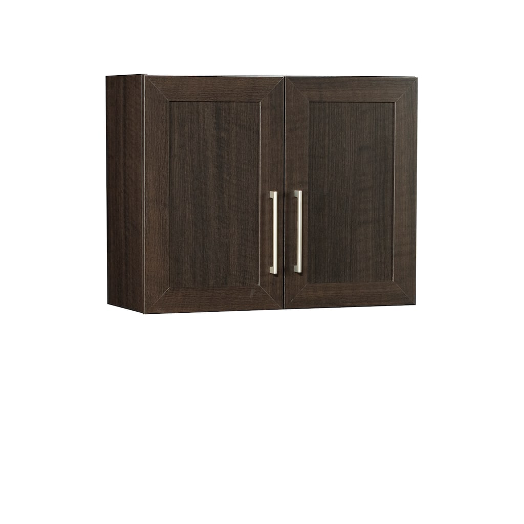 Engineered Wood Contemporary Wall Cabinet, Brown - 29.37" W × 12.21" D × 23.31" H