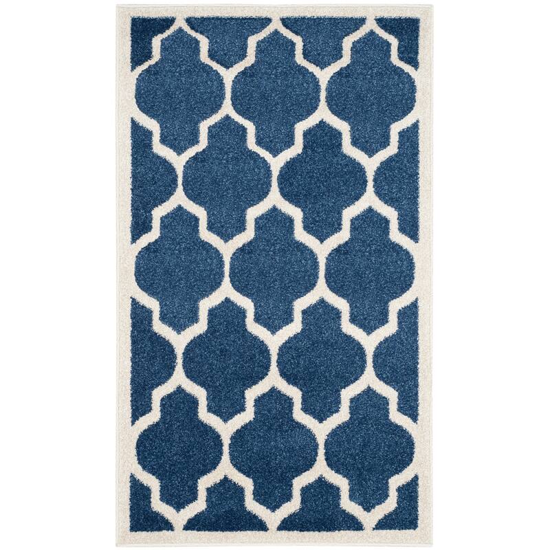 SAFAVIEH Amherst Machi Modern Rug - 2'6" x 4' - Navy/Beige
