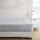 preview thumbnail 2 of 19, Nautica Percale Cotton Fully Elastic Fitted Sheet Full - Coleridge Stripe Charcoal