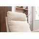 preview thumbnail 5 of 11, Jiada Upholstered Swivel Glider.Rocking Chair For Nursery In Beige.Modern Style One Left Bag - 27.95 x 26.77 x 39.37