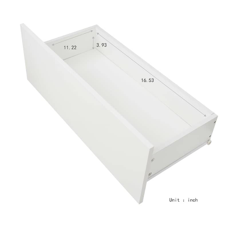 62.99" TV Stand with LED Lights, Two Drawers and Open Shelves for TVs Up to 60"