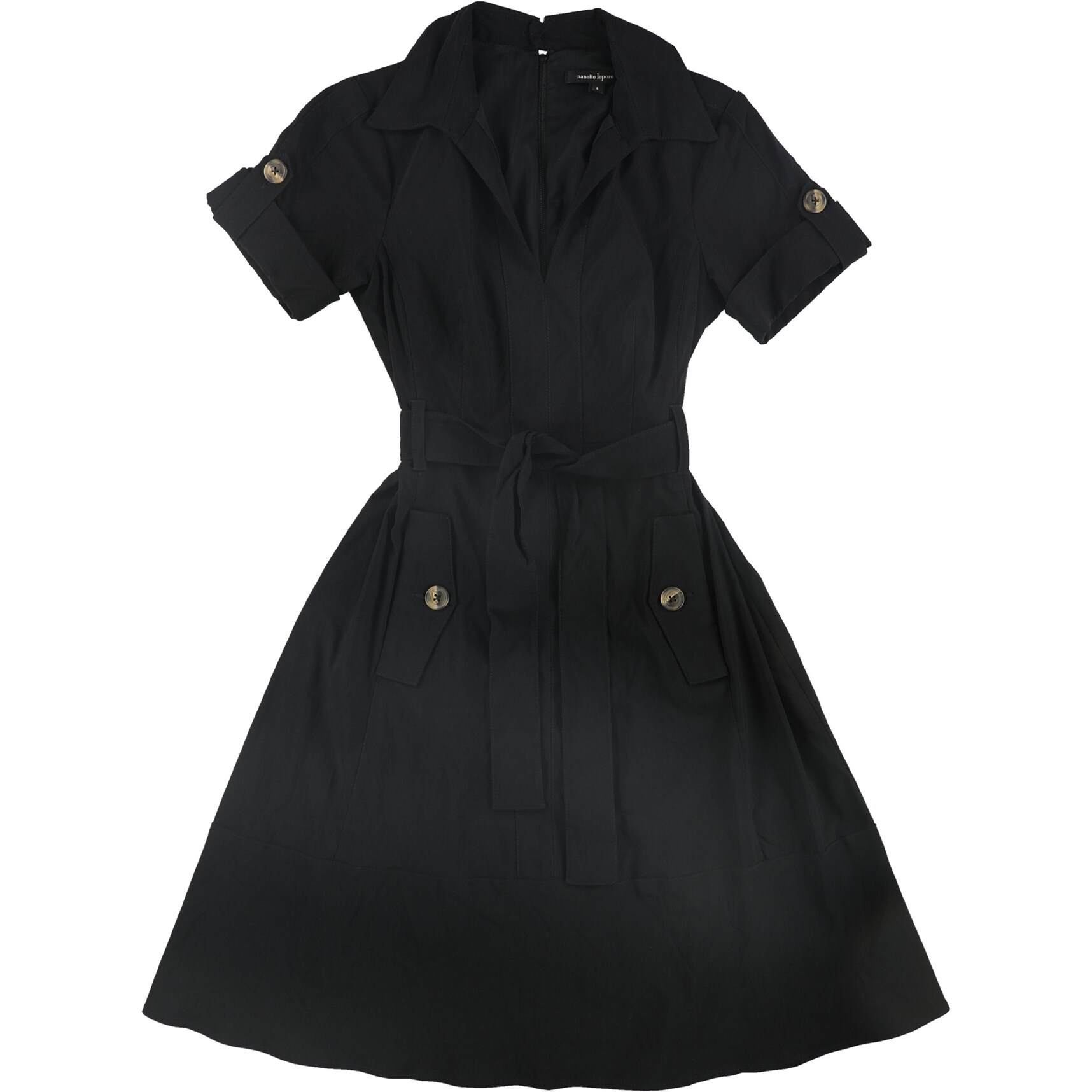 nanette lepore black dress Women's Nanette Lepore Sleeveless Smocked Pleated Dress