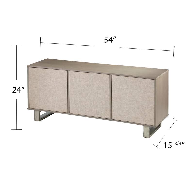 SEI Furniture Abigail 3-Door Media TV Stand for TV's up to 52"