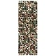 preview thumbnail 9 of 8, SAFAVIEH Handmade Studio Leather Jurga Contemporary Leather Rug 2'3" x 7' Runner - Green/Light Brown - Runner