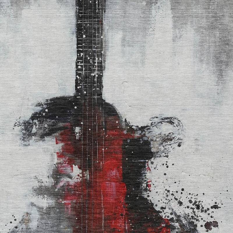 HomeRoots Abstract Transitional Rectangle Outdoor Rug