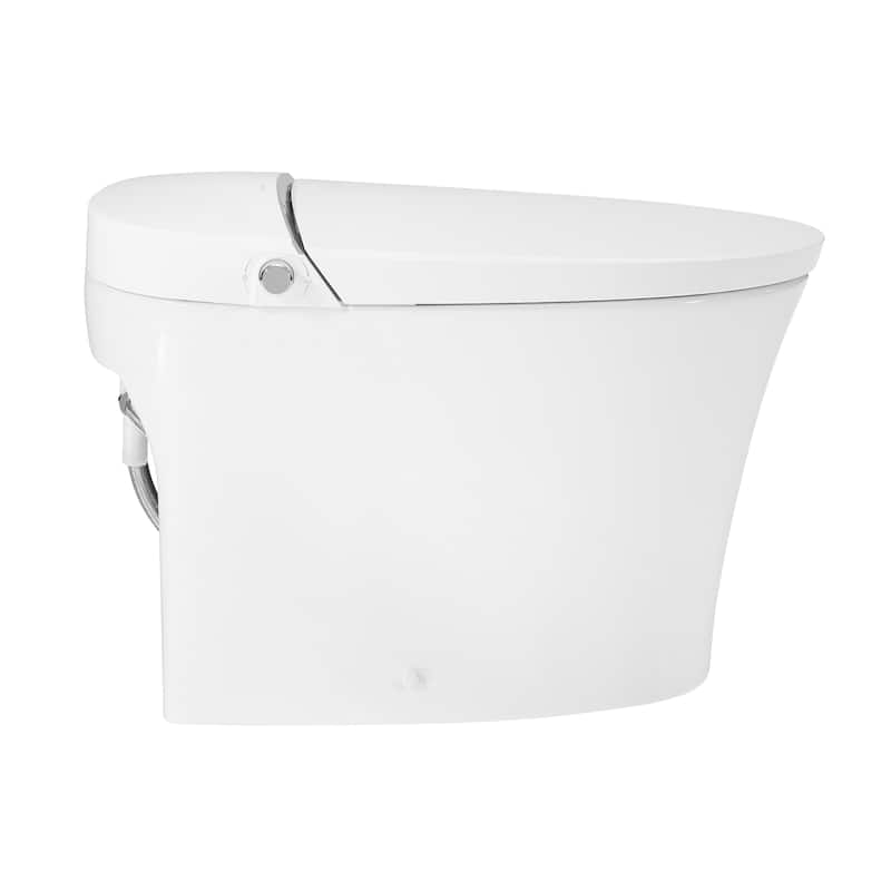 Vicenza Smart Tankless Elongated Toilet And Bidet, Touchless Vortex Dual-Flush 1.1/1.6 Gpf - 30.9" x 19.48" 23.03"