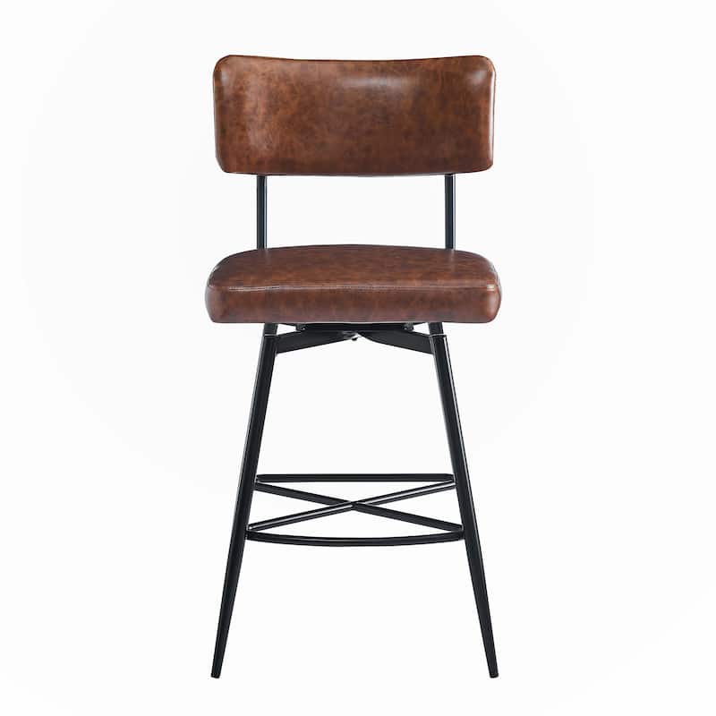 26"Retro Swivel Counter Stools Set of 2,only chairs