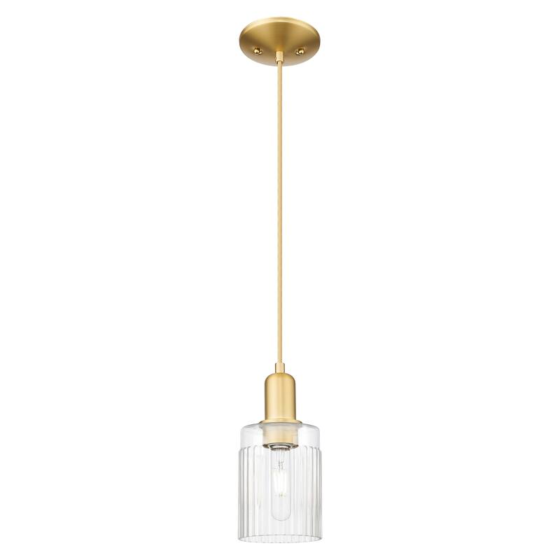 Innovations Lighting Endless Possibilities Arcadia - Hadley - 1 Light 5" Cord Hung Mini Pendant - Clear/Satin Gold