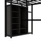 preview thumbnail 8 of 9, Metal Multi-functional Full Size Loft Bed with Desk,Shelves,Wardrobe,Kids and Baby