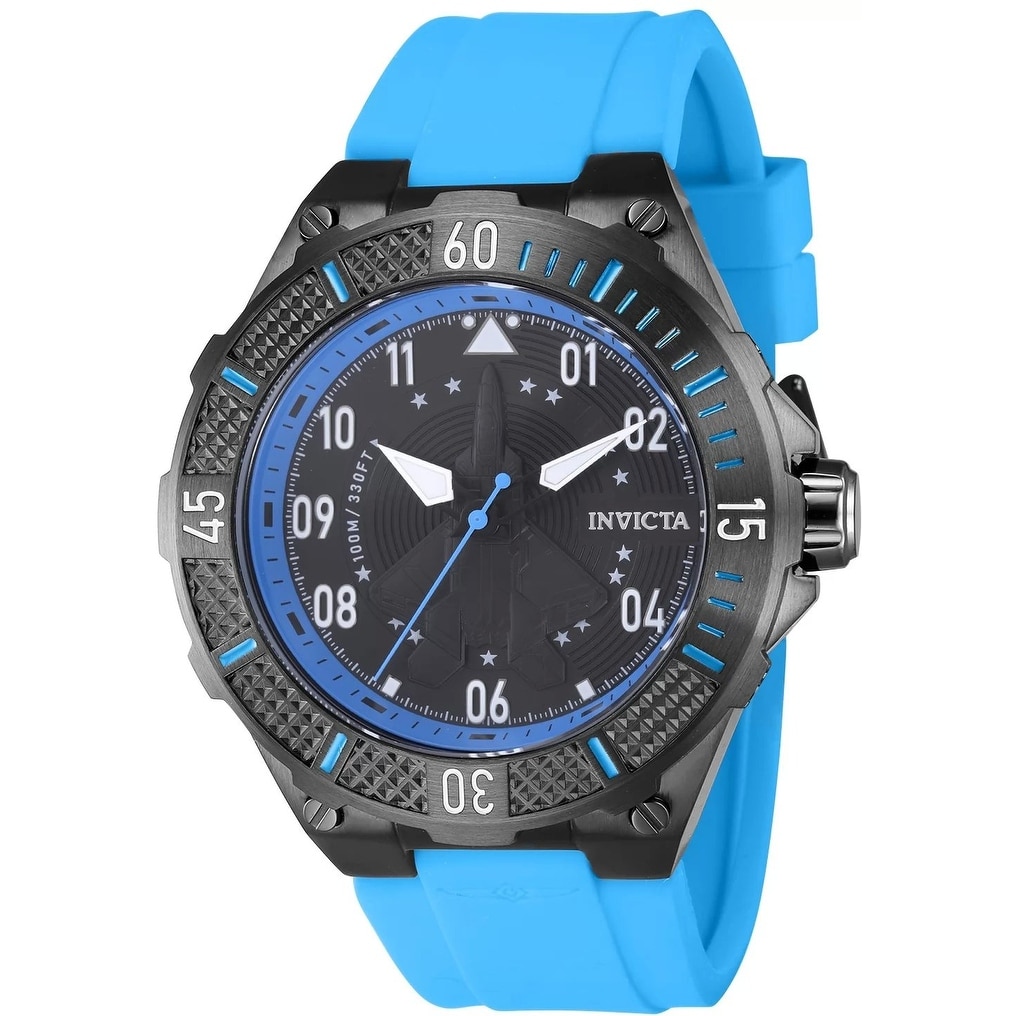 Invicta Men's 39898 Aviator Quartz Multifunction Black Dial Watch