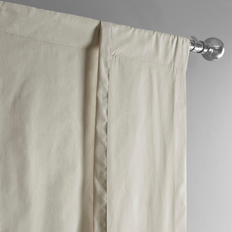 Exclusive Fabrics Solid Cotton Tie-Up Window Shade (1 Panel)