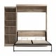 preview thumbnail 9 of 54, Pur Queen Murphy Bed with Storage Unit (90W) by Bestar
