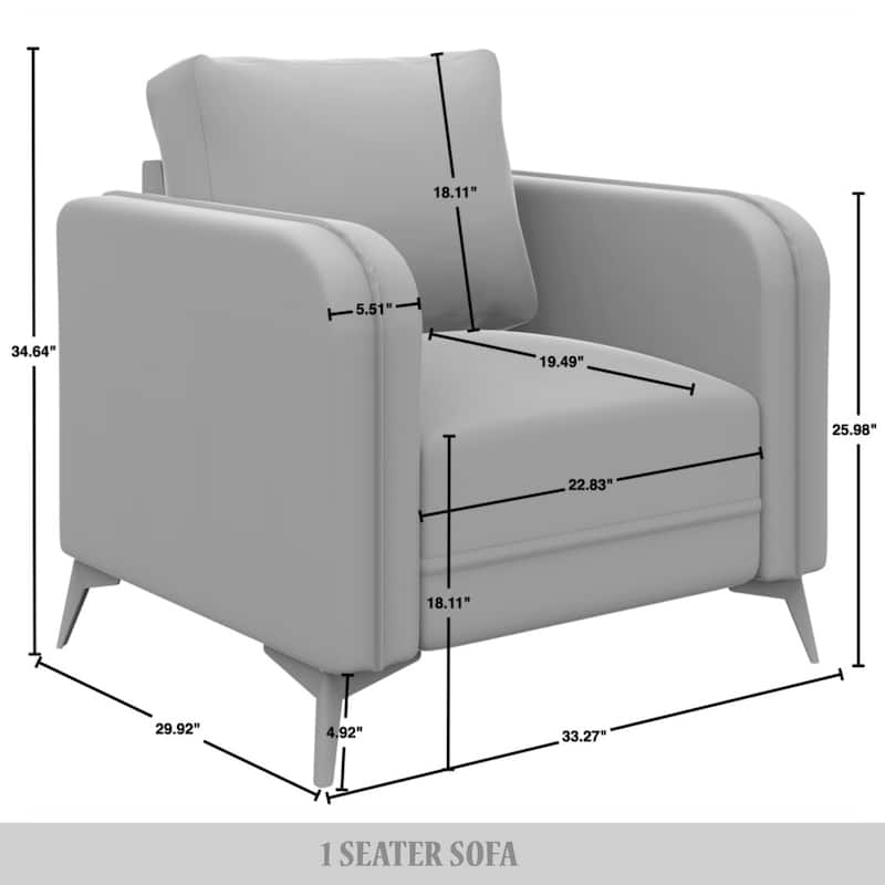 CraftPorch Luxurious Velvet Upholstered Chair