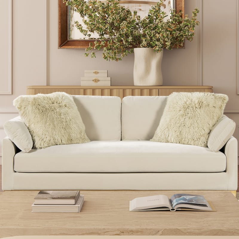 Astrid 20" Square Accent Throw Pillow with Feather Down Insert