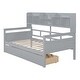 preview thumbnail 7 of 36, Twin Daybed with Drawers & Shelves - Stylish and Functional
