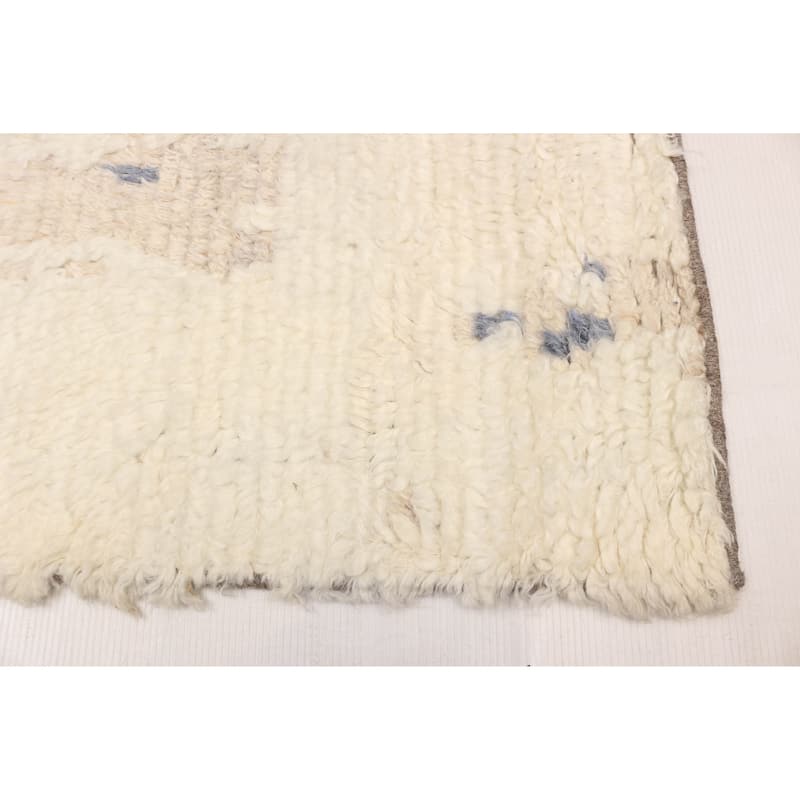 ECARPETGALLERY Hand-knotted Tangier Cream Wool Rug - 8'1 x 9'7