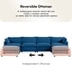 preview thumbnail 105 of 150, Corduroy Sectional Sofa with Removable Ottomans & Ultra-soft Cushions for Living Room & Bedroom