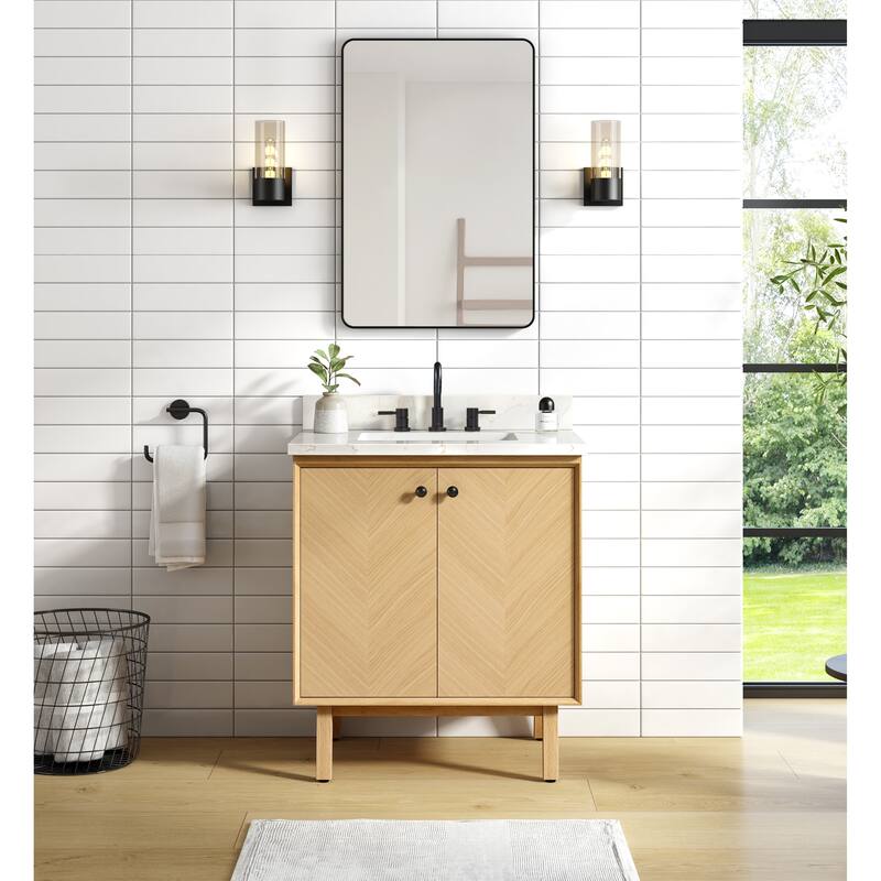 Avanity Adele 30 in. Vanity Only in Natural Oak finish