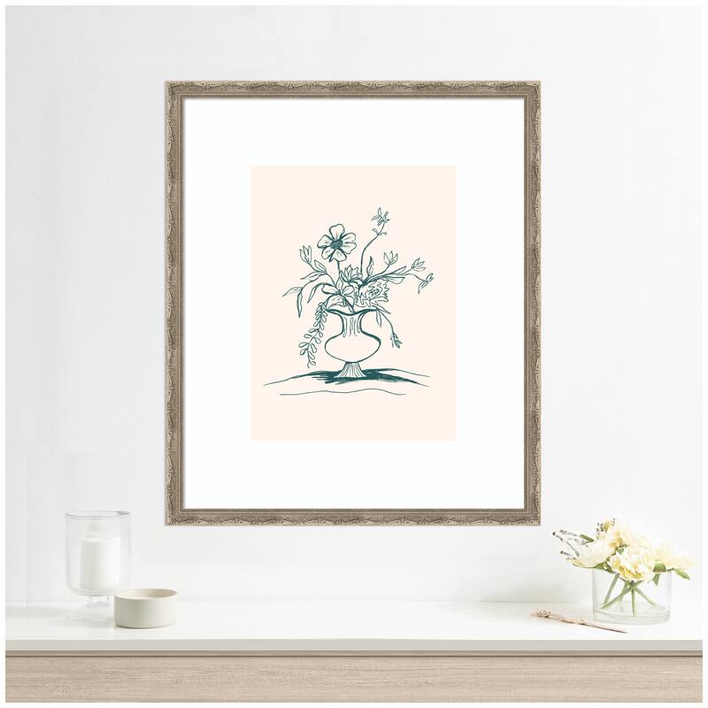 Kate and Laurel Framed Art Summer Stems by Kate Aurelia Holloway