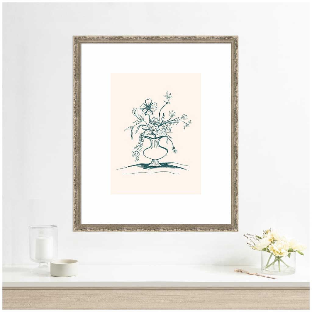 Kate and Laurel Framed Art Summer Stems by Kate Aurelia Holloway