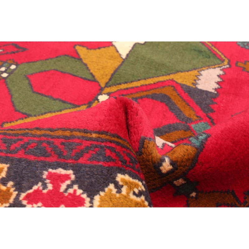 ECARPETGALLERY Hand-knotted Teimani Red Wool Rug - 2'10 x 4'6