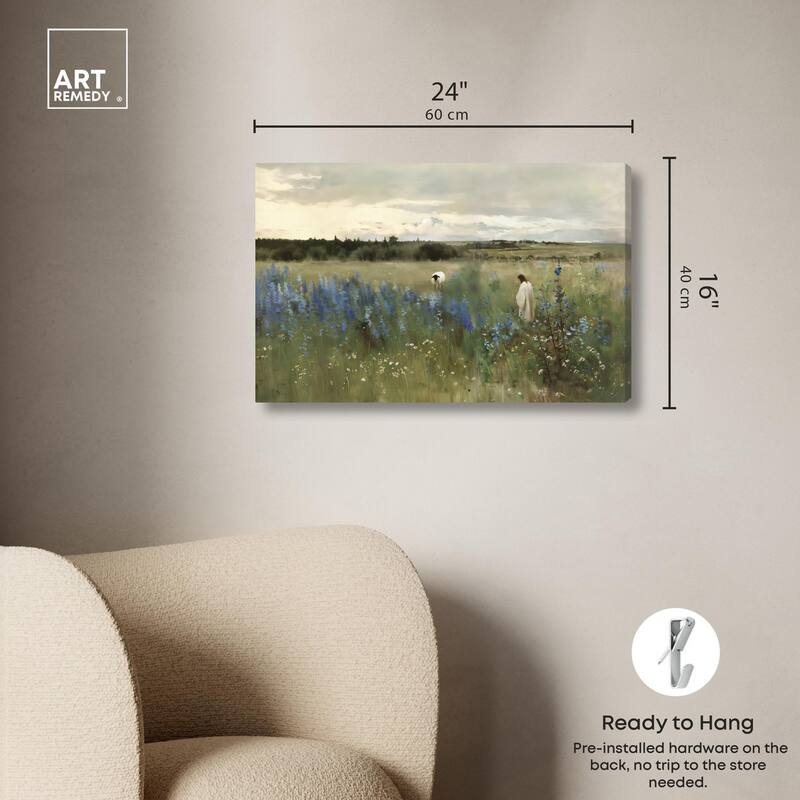 Path of the Shepherd Canvas by Art Remedy, Gallery Wrapped