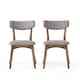 Chazz Mid Century Fabric Dining Chairs (Set of 2) by Christopher Knight Home