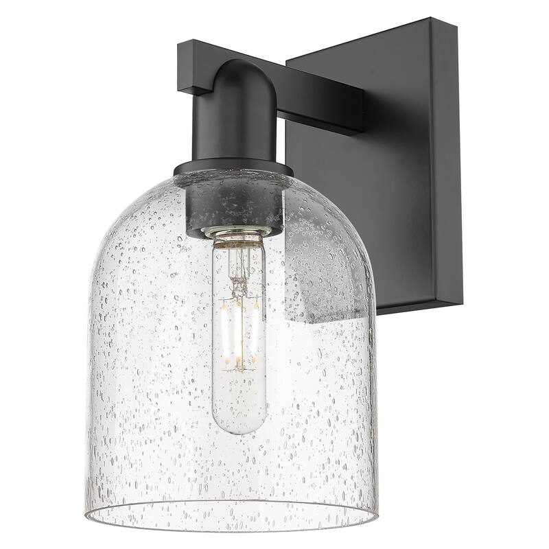 Innovations Lighting 716-1W-12-6 Bella Sconce Bella 12" Tall Wall - Matte Black / Seedy