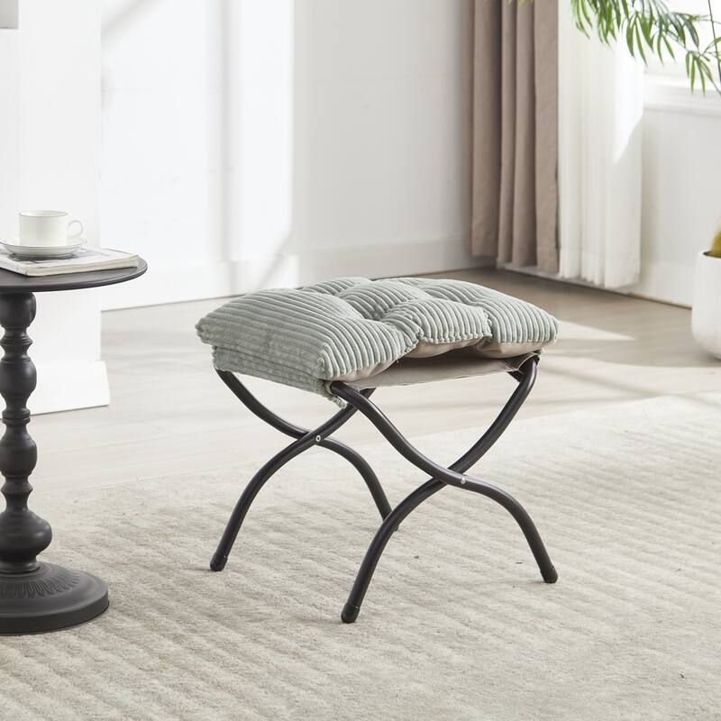 Rattan Rocking Chair Recliner Chair With Padded Cushion