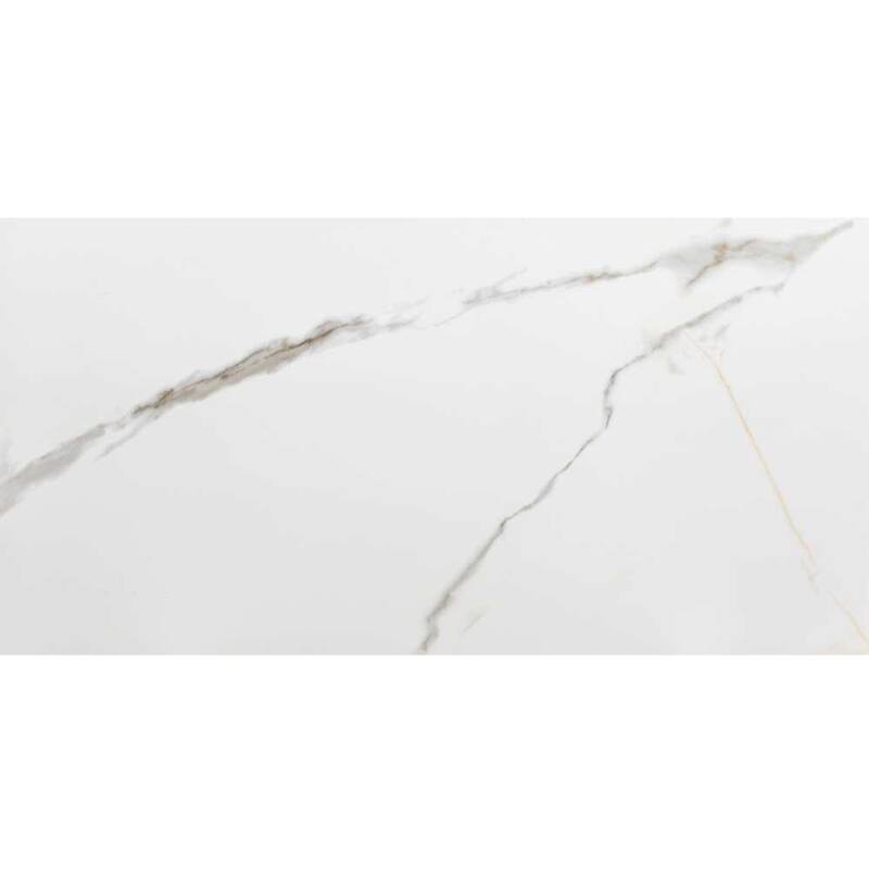 Chronos 13x26 White/ Gold Matte Porcelain Tile - Floor, Wall - Large Format